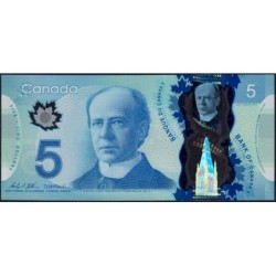 Canada - Pick 106d - 5 dollars - Série INE - 2013 (2021) - Polymère - Etat : NEUF