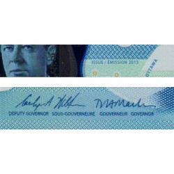 Canada - Pick 106d - 5 dollars - Série INE - 2013 (2021) - Polymère - Etat : NEUF