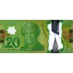 Canada - Pick 108b - 20 dollars - Série FZJ - 2012 (2016) - Polymère - Etat : NEUF