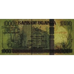 Ouganda - Pick 43d - 1'000 shillings - Série G - 2009 - Etat : NEUF