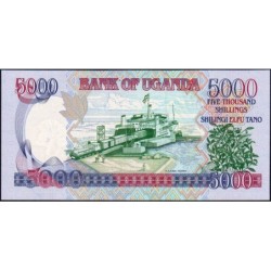 Ouganda - Pick 44d - 5'000 shillings - Série JL - 2009 - Etat : NEUF