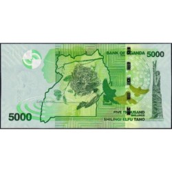 Ouganda - Pick 51f - 5'000 shillings - Série CG - 2019 - Etat : NEUF