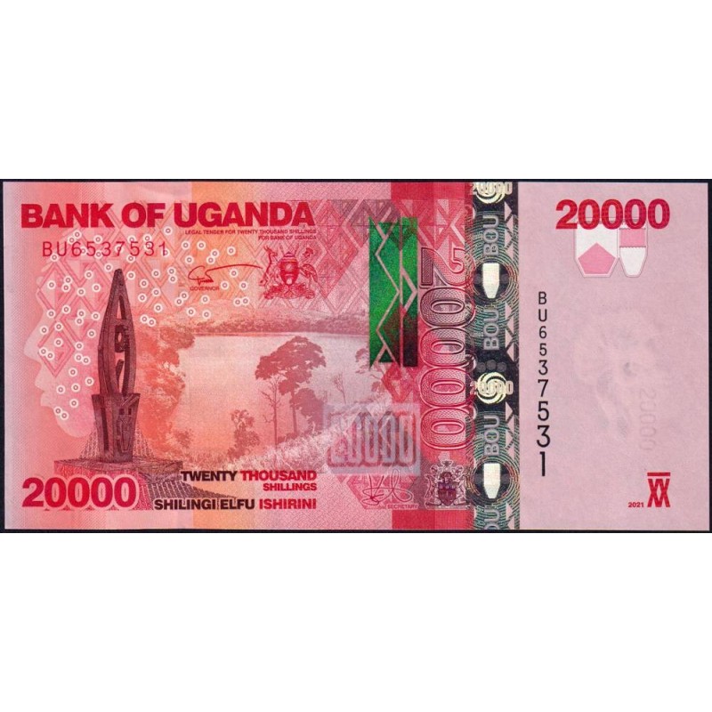 Ouganda - Pick 53f - 20'000 shillings - Série BU - 2021 - Etat : NEUF