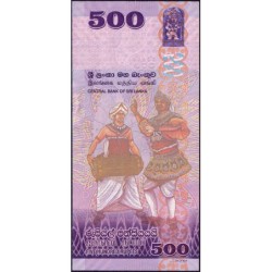 Sri-Lanka - Pick 129a - 500 rupees - Série T/54 - 15/11/2013 - Commémoratif - Etat : NEUF