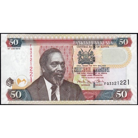 Kenya - Pick 47e - 50 shillings - Série FQ - 16/07/2010 - Etat : NEUF