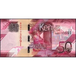 Kenya - Pick 52a - 50 shillings - Série BU - 2019 - Etat : NEUF