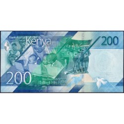 Kenya - Pick 54a - 200 shillings - Série BC - 2019 - Etat : NEUF