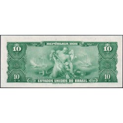 Brésil - Pick 167a - 10 cruzeiros - Série 481 - Estampa 1 - 1961 - Etat : pr.NEUF