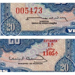 Brésil - Pick 168b - 20 cruzeiros - Série 1105 - Estampa 1 - 1963 - Etat : NEUF