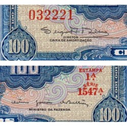 Brésil - Pick 170c - 100 cruzeiros - Série 1547 - Estampa 1 - 1964 - Etat : NEUF