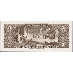 Brésil - Pick 176c - 5 cruzeiros - Série 3729 - Estampa 2 - 1964 - Etat : NEUF