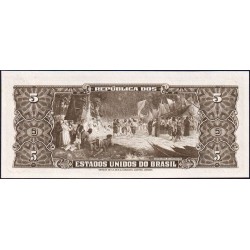 Brésil - Pick 176c - 5 cruzeiros - Série 4173 - Estampa 2 - 1964 - Etat : NEUF