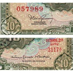 Brésil - Pick 183a - 1 centavo / 10 cruzeiros - Série 3117 - Estampa 2 - 1966 - Etat : NEUF