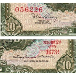 Brésil - Pick 183b - 1 centavo / 10 cruzeiros - Série 3673 - Estampa 2 - 1967 - Etat : NEUF