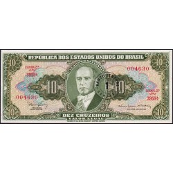 Brésil - Pick 183b - 1 centavo / 10 cruzeiros - Série 3959 - Estampa 2 - 1967 - Etat : NEUF