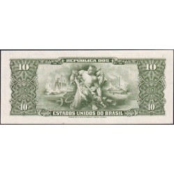 Brésil - Pick 183b - 1 centavo / 10 cruzeiros - Série 4054 - Estampa 2 - 1967 - Etat : NEUF