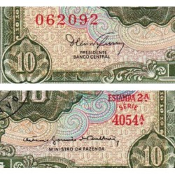 Brésil - Pick 183b - 1 centavo / 10 cruzeiros - Série 4054 - Estampa 2 - 1967 - Etat : NEUF