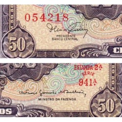 Brésil - Pick 184a - 5 centavos / 50 cruzeiros - Série 941 - Estampa 2 - 1966 - Etat : NEUF