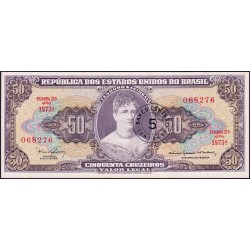 Brésil - Pick 184b - 5 centavos / 50 cruzeiros - Série 1873 - Estampa 2 - 1967 - Etat : NEUF