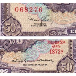 Brésil - Pick 184b - 5 centavos / 50 cruzeiros - Série 1873 - Estampa 2 - 1967 - Etat : NEUF