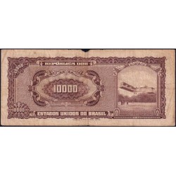 Brésil - Pick 190b - 10 cruzeiros novos / 10000 cruzeiros - Série 1558 - Estampa 2 - 1968 - Etat : B-