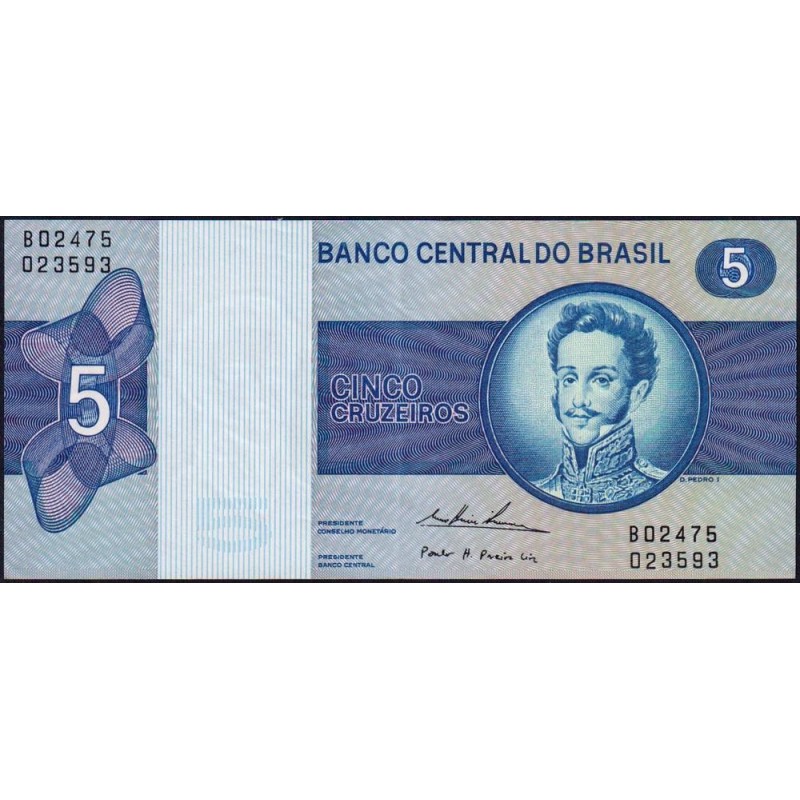 Brésil - Pick 192c - 5 cruzeiros - Série B 02475 - 1974 - Etat : SUP+