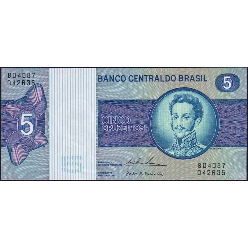 Brésil - Pick 192c - 5 cruzeiros - Série B 04087 - 1974 - Etat : SPL+