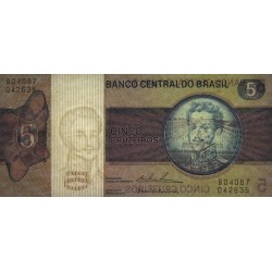 Brésil - Pick 192c - 5 cruzeiros - Série B 04087 - 1974 - Etat : SPL+