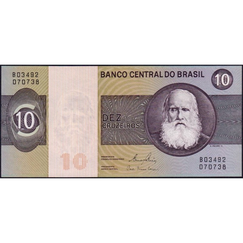 Brésil - Pick 193e - 10 cruzeiros - Série B 03492 - 1981 - Etat : NEUF