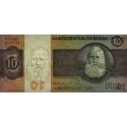 Brésil - Pick 193e - 10 cruzeiros - Série B 03492 - 1981 - Etat : NEUF