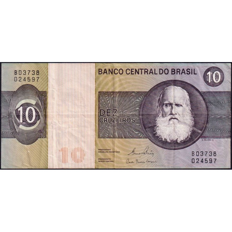 Brésil - Pick 193e - 10 cruzeiros - Série B 03738 - 1981 - Etat : TB+