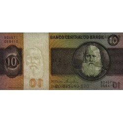 Brésil - Pick 193e - 10 cruzeiros - Série B 04571 - 1981 - Etat : NEUF