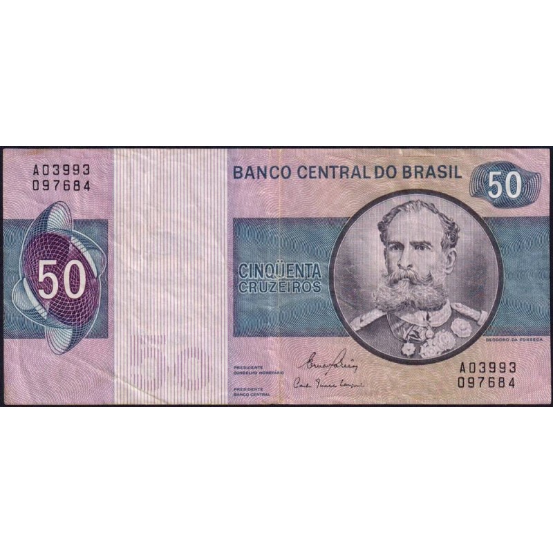 Brésil - Pick 194c - 50 cruzeiros - Série A 03993 - 1980 - Etat : TB