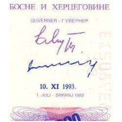 Bosnie-Herzégovine - Pick 34b - 100'000 sur 10 dinara - Série CG DC - 10/11/1993 - Etat : NEUF