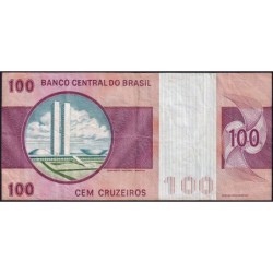 Brésil - Pick 195Aa_3 - 100 cruzeiros - Série A 09923 - 1974 - Etat : TB