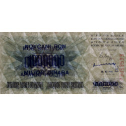 Bosnie-Herzégovine - Pick 35b - 1'000'000 sur 25 dinara - Série CK DC - 10/11/1993 - Etat : NEUF