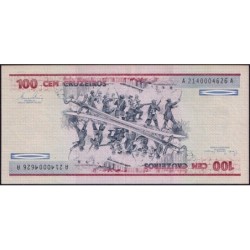 Brésil - Pick 198a - 100 cruzeiros - Série AA 2140 - 1981 - Etat : NEUF