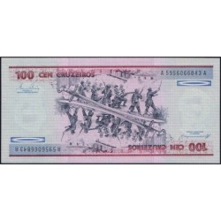 Brésil - Pick 198b - 100 cruzeiros - Série AA 5956 - 1984 - Etat : NEUF