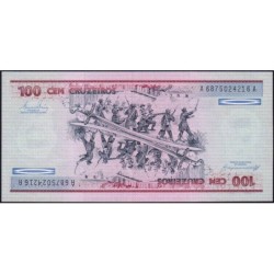Brésil - Pick 198b - 100 cruzeiros - Série AA 6875 - 1984 - Etat : NEUF