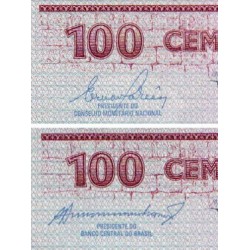 Brésil - Pick 198b - 100 cruzeiros - Série AA 6875 - 1984 - Etat : NEUF