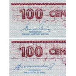 Brésil - Pick 198b - 100 cruzeiros - Série AA 8073 - 1984 - Etat : NEUF