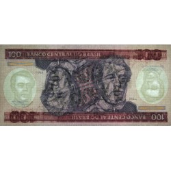 Brésil - Pick 198b - 100 cruzeiros - Série AA 8073 - 1984 - Etat : NEUF