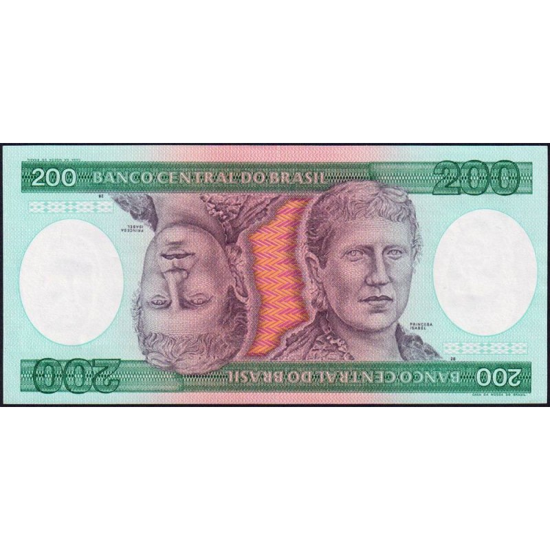 Brésil - Pick 199a - 200 cruzeiros - Série AA 2675 - 1981 - Etat : NEUF