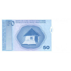 Bosnie-Herzégovine - Pick 58 - 50 convertible pfeniga - Série A - 1998 - Etat : NEUF