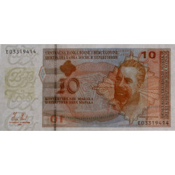 Bosnie-Herzégovine - Pick 72 - 10 convertible maraka - Série E - 2008 - Etat : NEUF