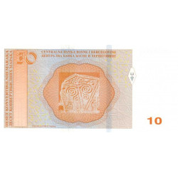 Bosnie-Herzégovine - Pick 80a - 10 convertible maraka - Série F - 2012 - Etat : NEUF