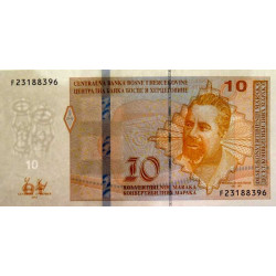 Bosnie-Herzégovine - Pick 80a - 10 convertible maraka - Série F - 2012 - Etat : NEUF