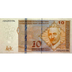 Bosnie-Herzégovine - Pick 81a - 10 convertible maraka - Série F - 2012 - Etat : NEUF