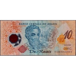 Brésil - Pick 248b - 10 reais - Série AD 1084 - 2000 - Polymère commémoratif - Etat : TB+