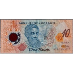 Brésil - Pick 248b - 10 reais - Série AD 1801 - 2000 - Polymère commémoratif - Etat : TB